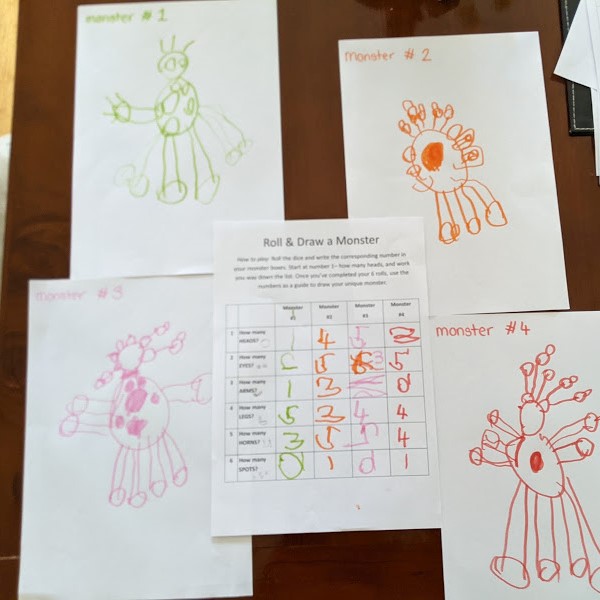 Roll & Draw A Monster - w/ FREE Game Printable! – SupplyMe